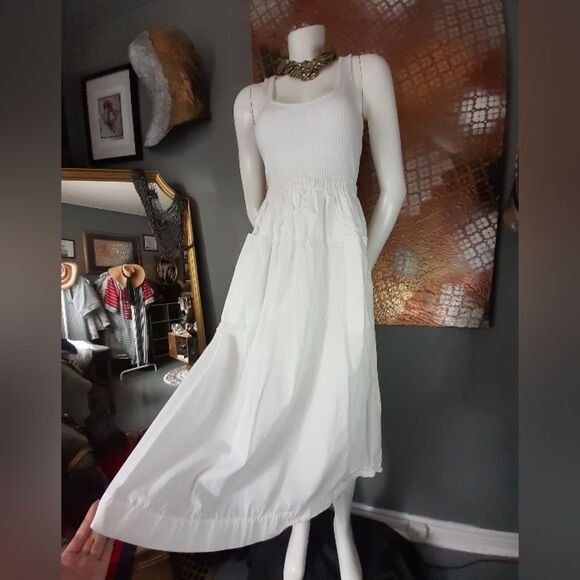 Zara Cotton Combination Midi Dress - Picture 8 of 12